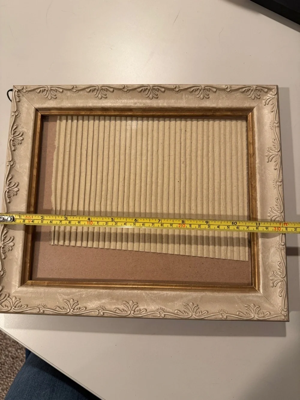 Decorative Picture Frame Ivory/Gold
